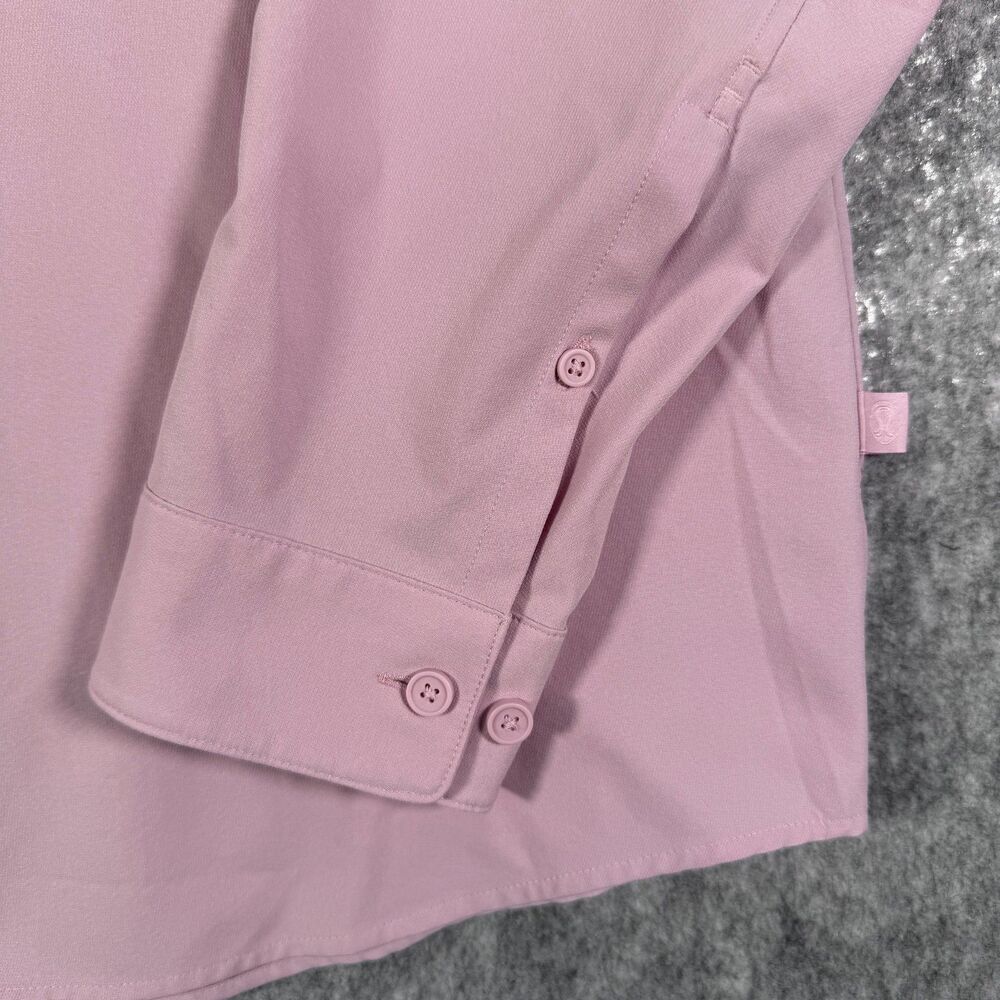 Lululemon Shirt Mens Size XL Pink Long Sleeve Commission Button Down Performance - Picture 3 of 9